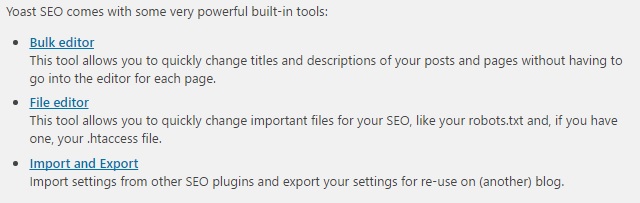 yoast-editor-tools