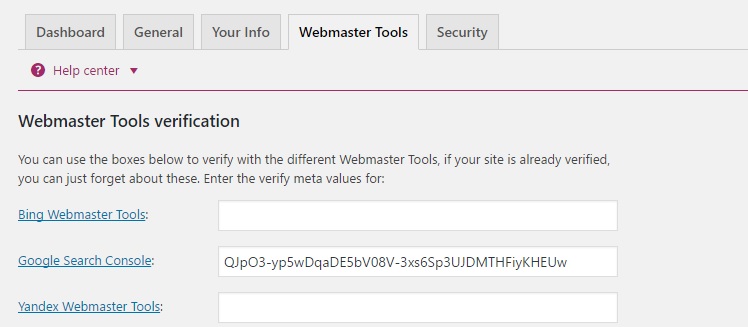 yoast-webmaster-tool