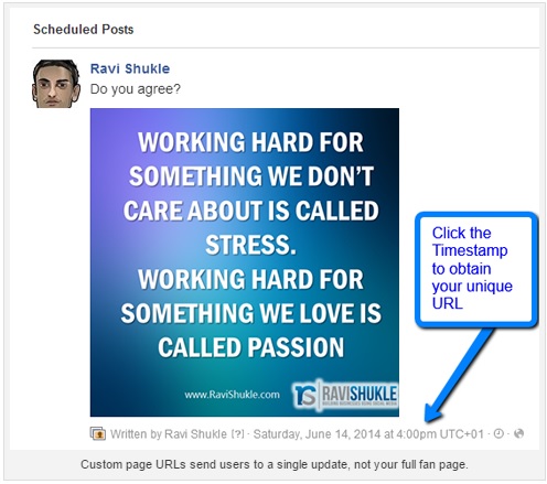 facebook-timestamp-unique-url