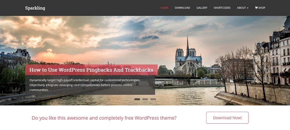 Sparkling-wordpress-free-theme