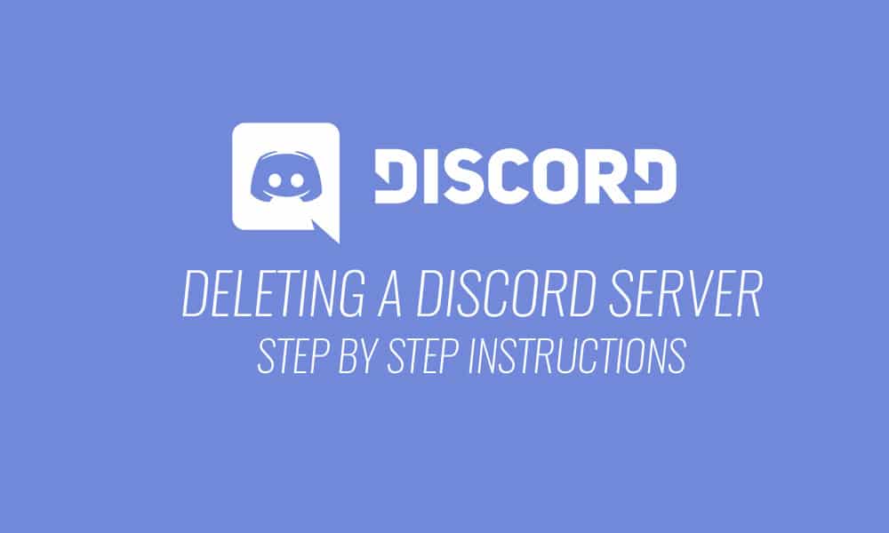 Delete Discord Server