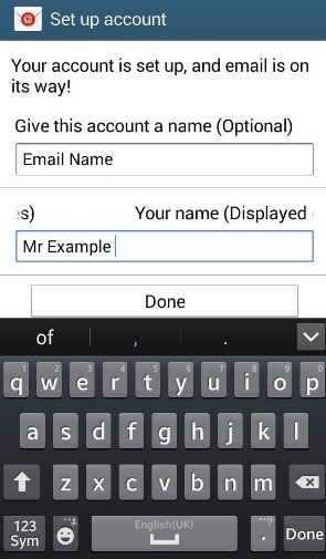 Set up Email Account