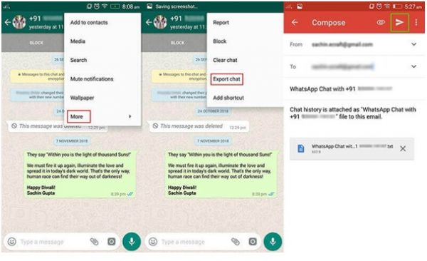 Whats app data transfer from android to iphone