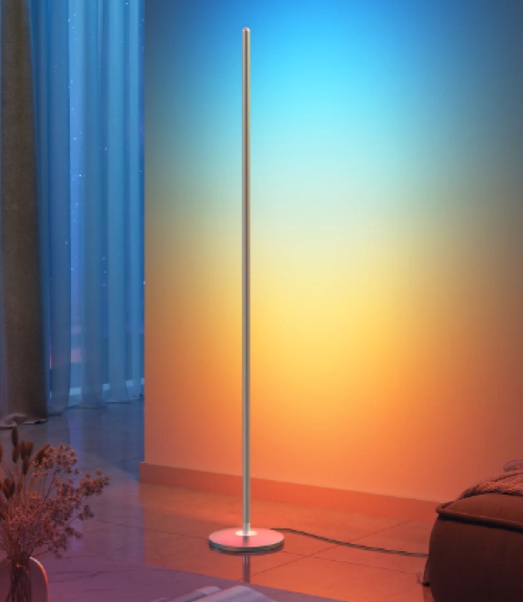 living room corner floor lamp